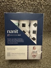Nanit Breathing Band Three Pack Breathing Wear 0-3 Months Size Small 6 - 15 LBS