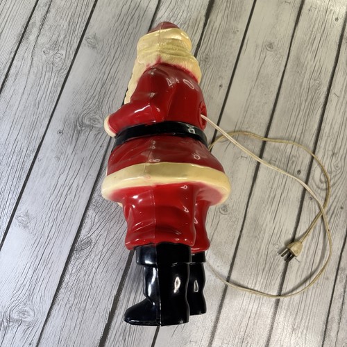 Vintage Santa Claus 1950s 17in Hard Plastic Blow Mold Holiday Christmas Decor. - Picture 12 of 13