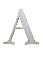 Pottery Barn Uppercase Letter Initial "A  Off White Hanging