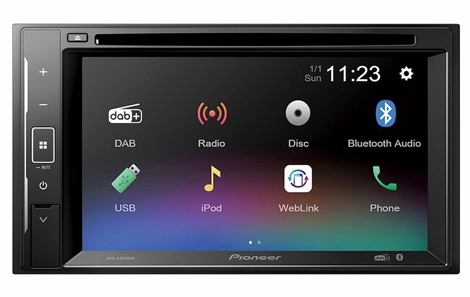 PIONEER 2-DIN AVH-A240DAB Auto Radioset für VW Polo 4 9N/9N3 & Passat B5 B/BG - Bild 4 von 4