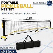 6.7M Full Portable Pickleball Net Lightweight Easy Setup Indoor Outdoor Backyard
