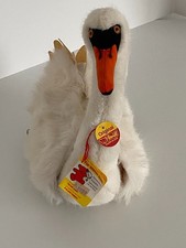 Steiff Vintage long-billed mohair Swan made in 1980 3440/16 with all Tags