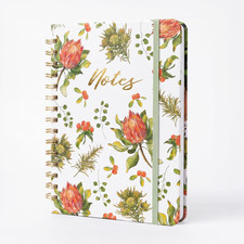 A5 Cute Spiral Journal Notebook for Women, 8.5"X6.5" Unique Size Hardcover Colle