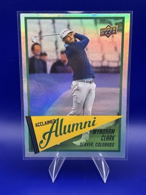2026 Upper Deck Golf - Acclaimed Alumni Wyndham Clark #AL-8 (RC) Refractor
