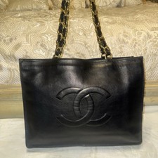 Chanel Vintage CC Chain Tote Lambskin XL