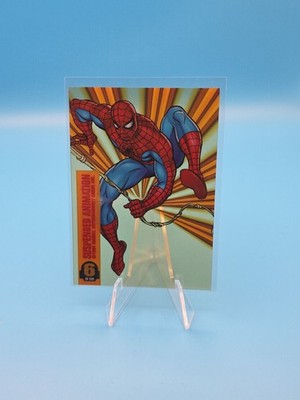 1994 Marvel X-Men Suspended Animation Card 6 SPIDER-MAN