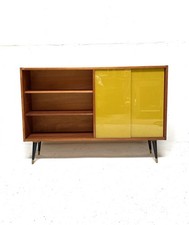 Vintage Retro Mid Century 1960s Danish Era Bookcase Modernist Teak Cabinet