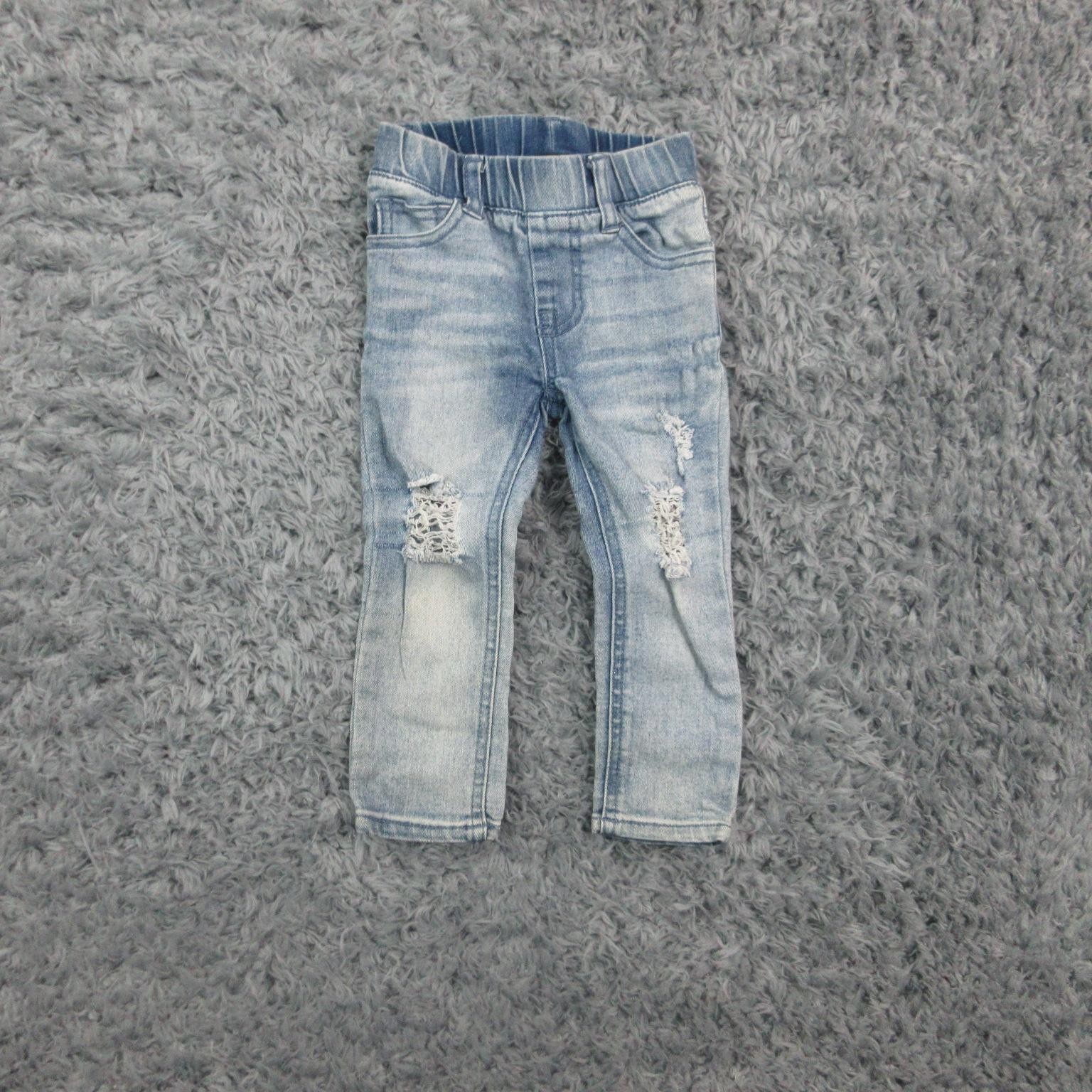 Beau Hudson Jeans Toddler Kids 1 Light Wash Distressed Skinn