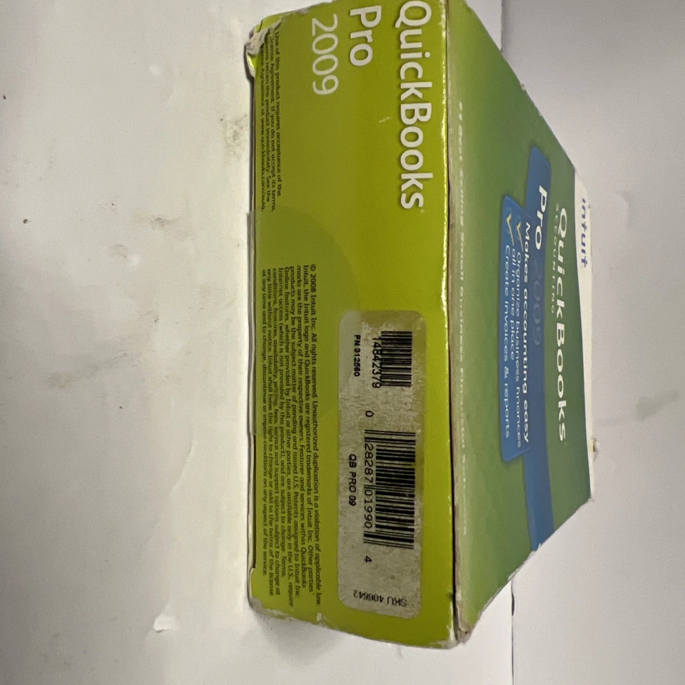 New Intuit Quickbooks Accounting Desktop Pro 2009 for PC Window XP SEALED - Image 3 of 4
