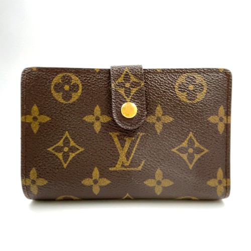 LOUIS VUITTON Porte-Monnaie Viet Viennois monogram Bi-fold wallet Brown M61663
