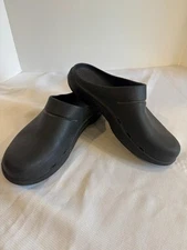 Oofos Unisex OOcloog Black Round Toe Slip On CLOG Shoes Size M 12 W 14 EU 45