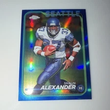 2024 Topps Chrome Blue Refractor /150 Shaun Alexander #183 Seahawks
