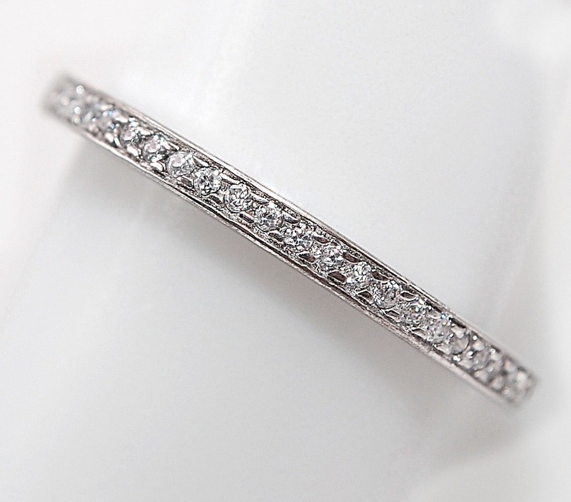 1CT Heat Treated Moissanite 925 Sterling Silver Ring Sz 8 NF1-7