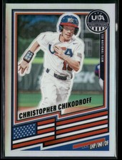 2026 Panini USA Baseball #17 Christopher Chikodroff Base Prizms Silver