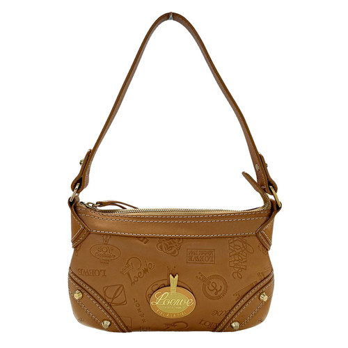 Loewe handbag, women's brand shoulder bag, leather, brown, unique. GZl1jq3l
