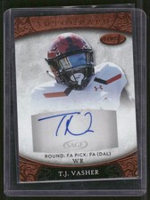 T.J. VASHER 2021 Sage Aspire Bronze Rookie Auto Autograph #ASP-131