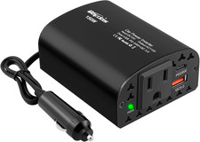 150W Car Power Inverter DC 12V to 110V AC Car Outlet Adapter with PD 25W QC3.0