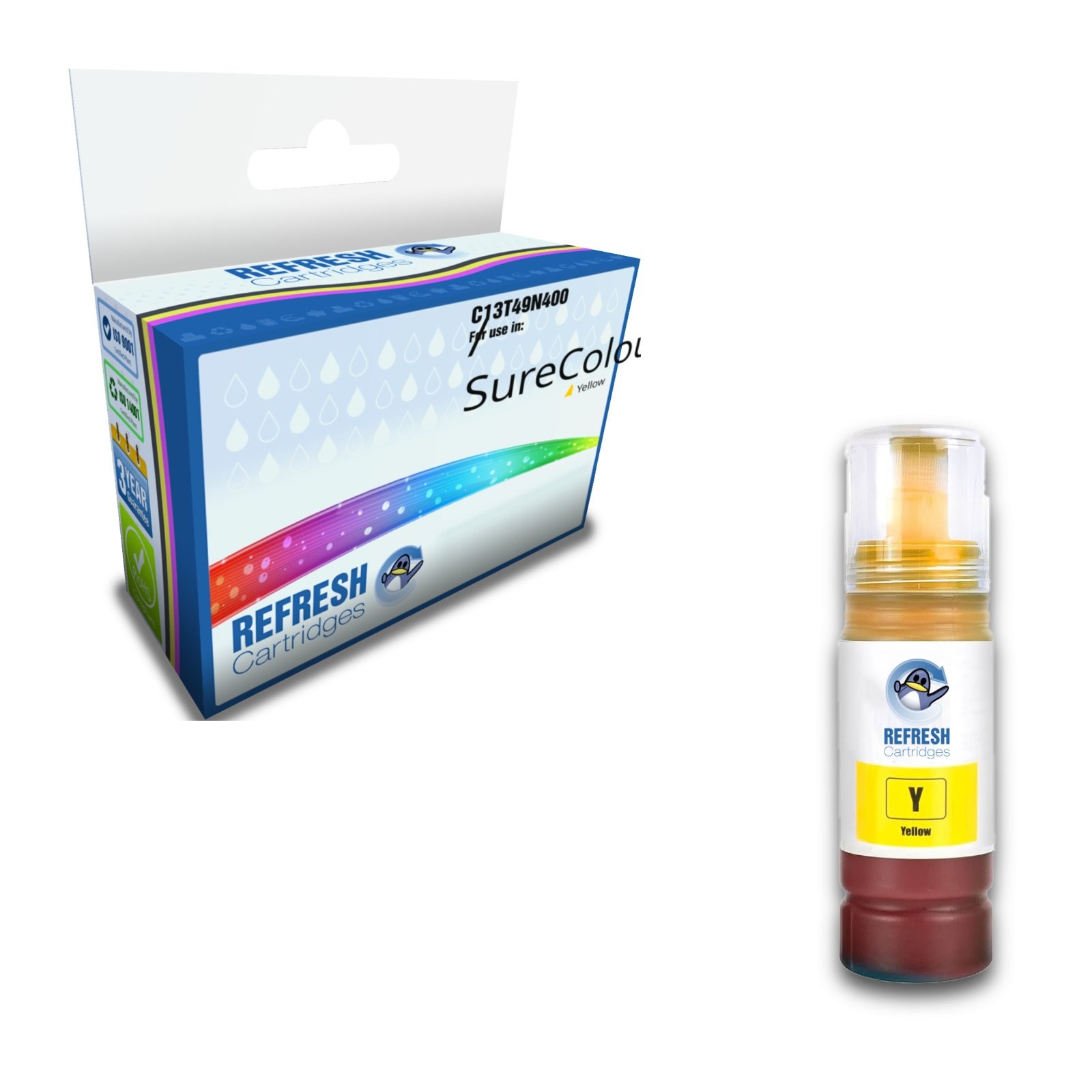 Refresh Cartridges Yellow T49N4 Ink Compatible With Epson Printers