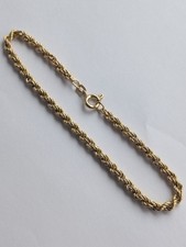 Vintage 9ct Gold Rope Twist Bracelet (1.8grams x 19cm)
