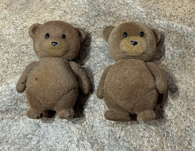 Battat Lil Woodzeez Healthnuggle Baby Brown Bear Dollhouse Figures Lot Set 2