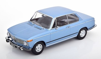KK Scale 1:18 BMW 2002TI 1-SERIES LIGHT BLUE 1971 Diecast Model