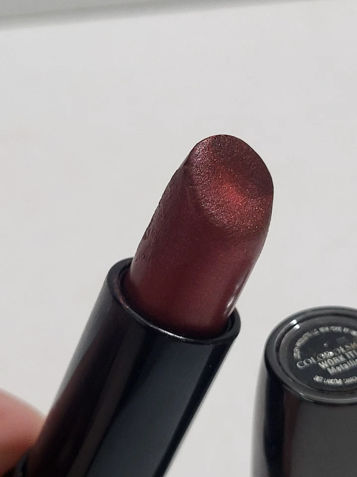 Lancome Color Design Lipstick WORK IT! Metallic Very Rare Discontinued HTF New - Image 2 of 4
