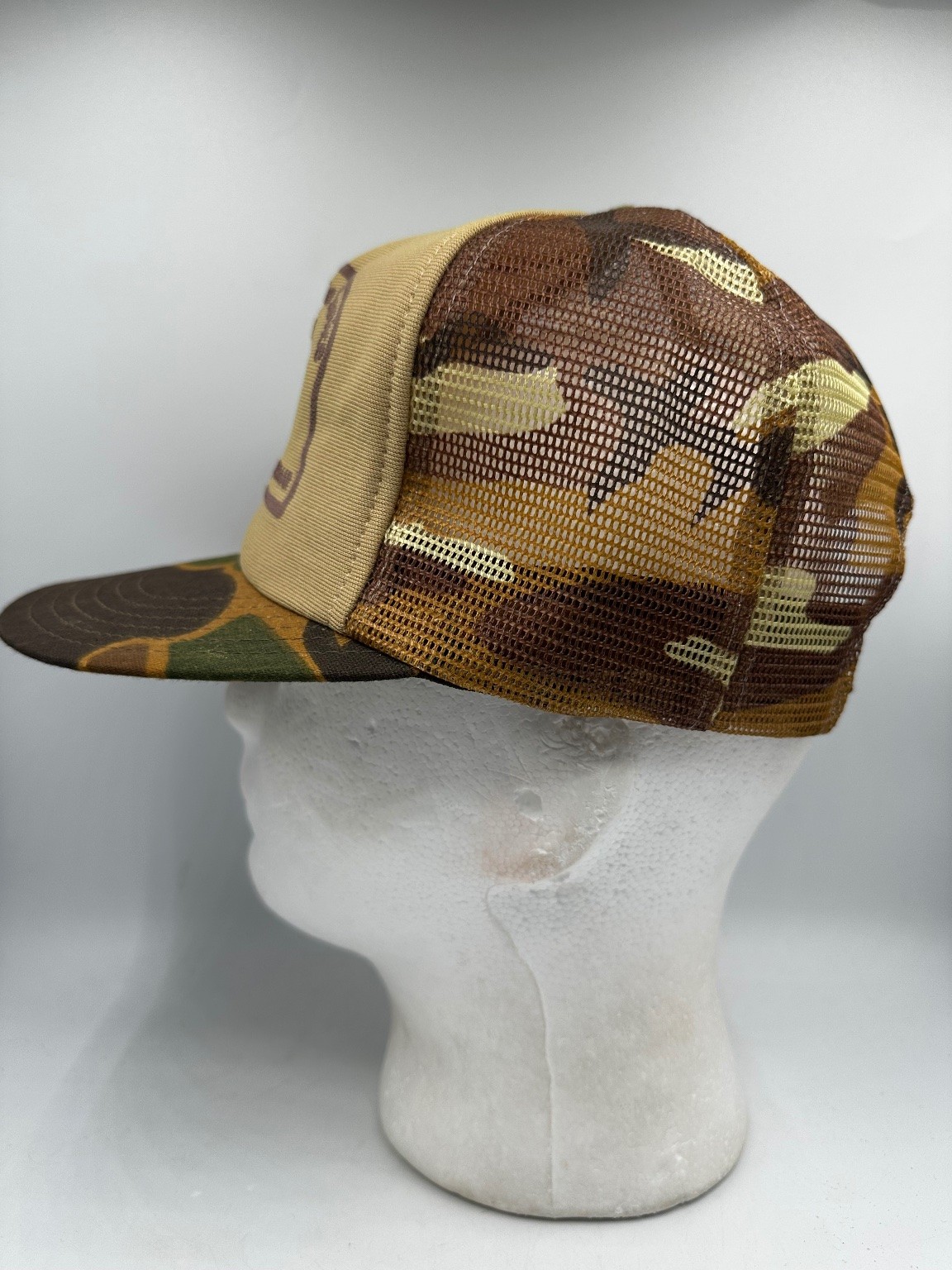 B&G Wireline Service Vtg Semco Trucker Hat Adjustable Camo Mesh Snapback