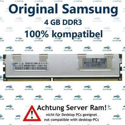 4 GB RDIMM ECC REG DDR3-1333 Supermicro X8DTU-LN4F+ X8DTU-F Server RAM