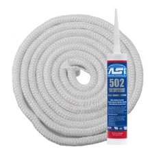 Aqua-Therm Door Seal Rope Kit (8') 1" Rope W Silicone for Outdoor Wood Boiler