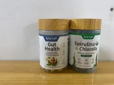 SNAP Gut Health Supplement&Snap Supplements Organic Spirulina and Chlorella