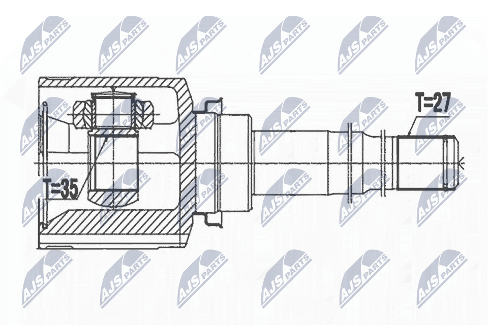 Inner Cv Joint For Mitsubishi Outlander Ii Iii 06- Lancer 08- - Image 2