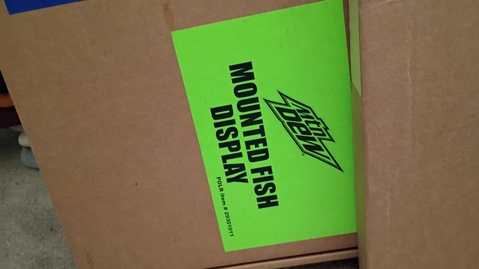 Rompecabezas trofeo pez montado en 3D Mountain Dew RARO - ¡Nuevo y sin abrir! Foto 4 de 4