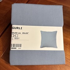 IKEA GURLI Cushion Cover, Dusty Blue, 50x50 cm, 20x20", 100 Cotton, Brand NEW