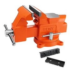  Bench Vise, 5" Heavy-Duty Utility Combination Pipe Home Vise, Swivel Base 