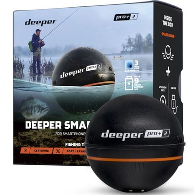 Deeper Pro+ 2 - auswerfbarer Fischfinder zum Angeln, Sonar zum Ausloten, Echolot