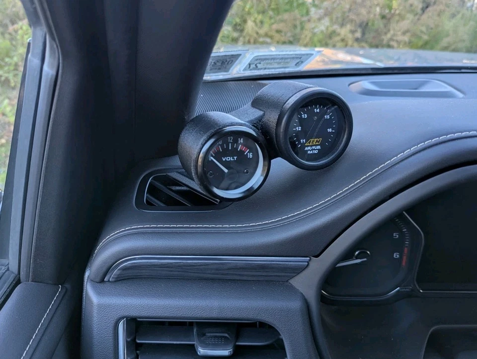 Cápsula de calibre de ventilación doble 52 mm para Chevy Tahoe GMC Yukon 2021-2024 Foto 2 de 4