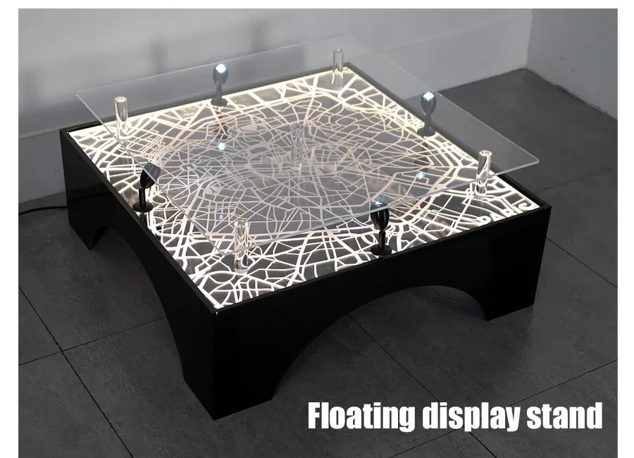 Tabel JW wood design wooden black and white display PARIS city