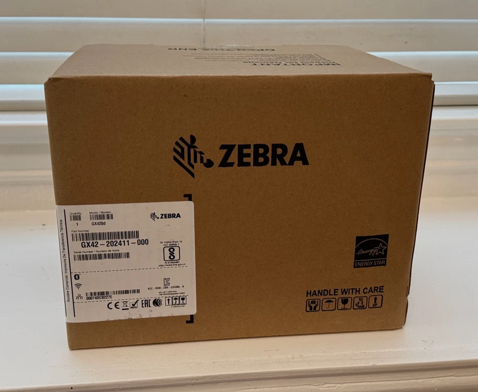 Zebra GX420d (GX42-202411-000) Direct Thermal Label Printer- NEW SEALED BOX - Image 3 of 3