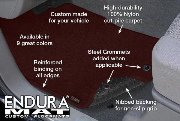 Full Set 2 Rows Endura Carpet Custom Floor Mats for RAM - Made in USA - Image 2 of 4
