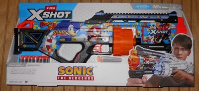 ZURU X-Shot Skins Last Stand Blaster Modern Sonic Skin Sonic The Hedgehog