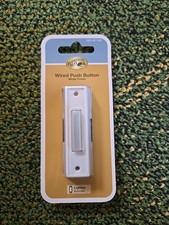 Hampton Bay Lighted Wired Push Button White Finish