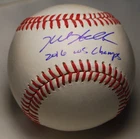 KYLE HENDRICKS signed (CHICAGO CUBS) OML Major League baseball BECKETT BW61598