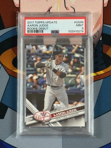 2017 Topps Update #US99 Aaron Judge Rookie Debut PSA 9