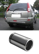 Auspuffblende Blende Endrohr für NISSAN X-TRAIL T30 Edelstahl 80mm 