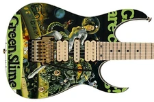 Guitar Skin Axe Wrap Re-skin Body bass Reface Electric Green Slime Coming 238