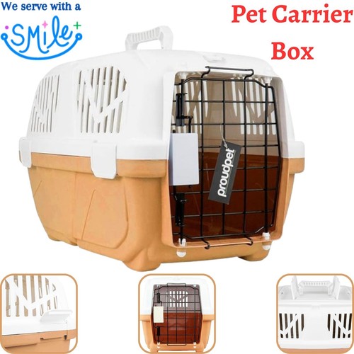 Pet Carrier Box Portable Animal Travel Cage Cats Dogs Transporter Carry