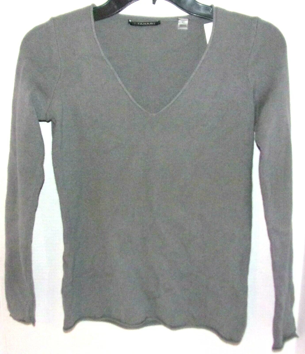 Tahari grey sweater cheap