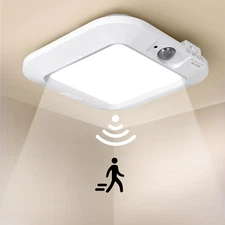 Battery Operated Ceiling Light Motion Sensor Light Indoor Motion 6000K