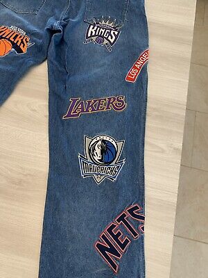 Vintage RARE Unk Denim NBA Jeans NBA 15 Team Logo Patches Vintage RARE Unk Denim NBA Jeans NBA 15 Team Logo Patches