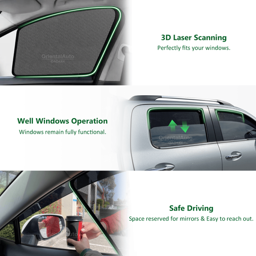 6PCS Magnetic Window Sun Shade Mesh Cover for Land Rover Discovery 3 4 2004-2016 - Picture 2 of 6